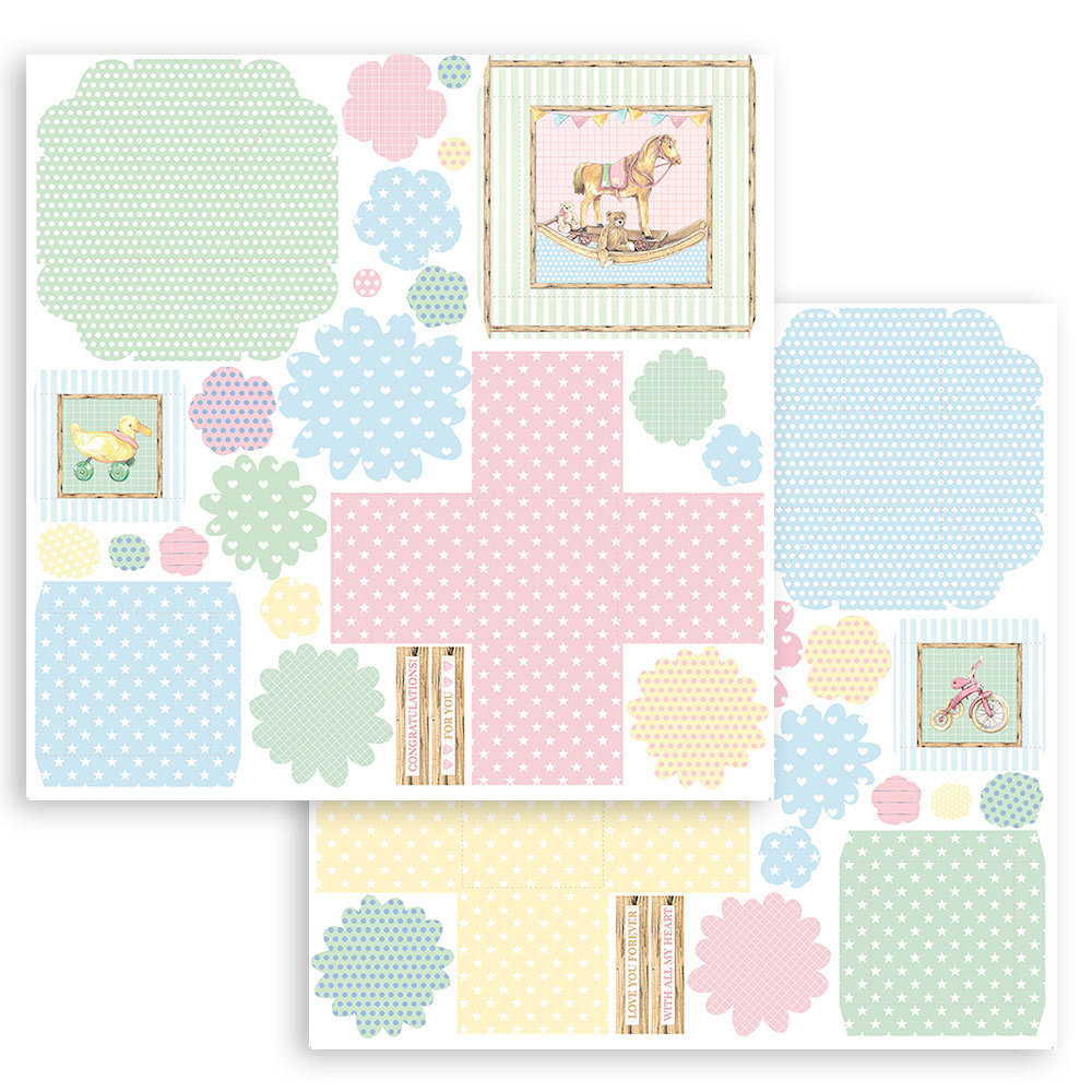 Stamperia 3D Paper Kit 12x12 Inch Daydream Exploding Box (SBPOP12) (DISCONTINUED) Stamperia 3D Paper Kit 12x12 Inch Daydream Exploding Box (SBPOP12) (DISCONTINUED)