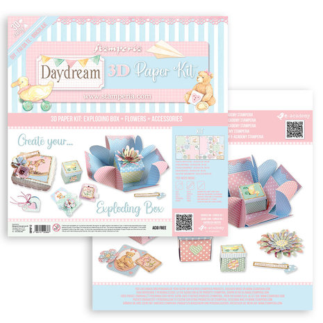 Stamperia 3D Paper Kit 12x12 Inch Daydream Exploding Box (SBPOP12) (DISCONTINUED) Stamperia 3D Paper Kit 12x12 Inch Daydream Exploding Box (SBPOP12) (DISCONTINUED)
