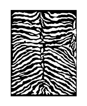 Stamperia Thick Stencil 20x25cm Savana Zebra Pattern (KSTD101) (DISCONTINUED)