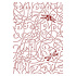Stencil A4 Romantic Garden House Dragonfly (KSG494) (DISCONTINUED) Stencil A4 Romantic Garden House Dragonfly (KSG494) (DISCONTINUED)