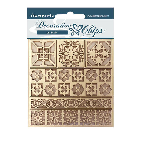 Stamperia Decorative Chips Casa Granada Tiles (SCB109) (DISCONTINUED)