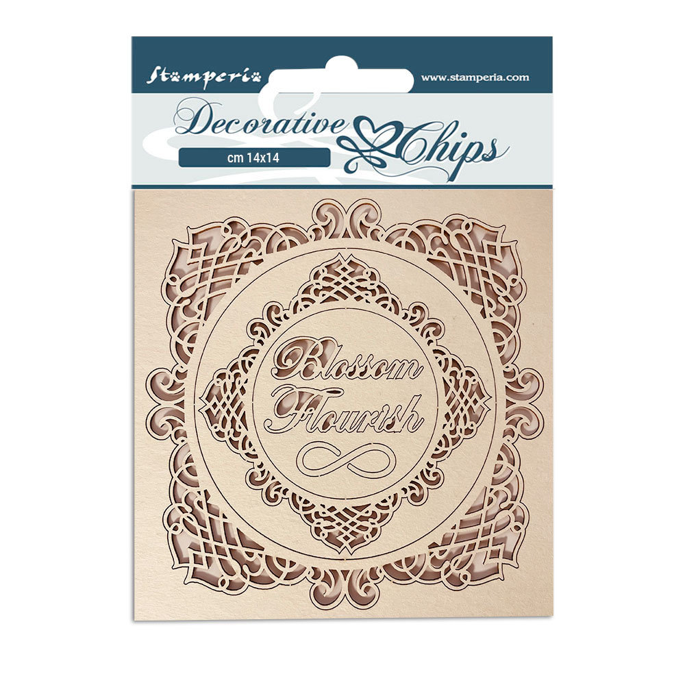 Stamperia Decorative Chips Romantic Garden House Frames (SCB120) (DISCONTINUED)