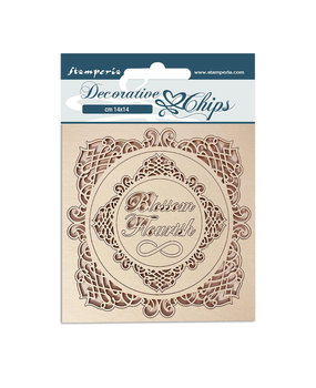 Stamperia Decorative Chips Romantic Garden House Frames (SCB120) (DISCONTINUED)