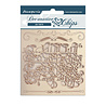 Stamperia Decorative Chips Romantic Garden House Calligraphy (SCB121) (DISCONTINUED)