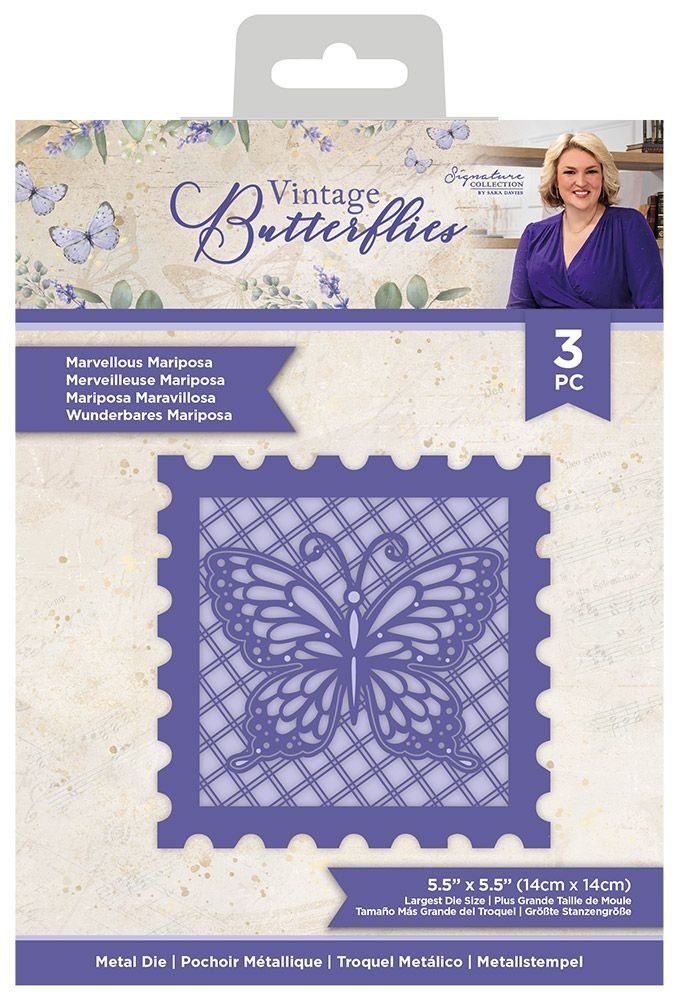 Crafter's Companion Vintage Butterflies Metal Die Marvellous Mariposa (S-VBUT-MD-MMAR) (OUTLET)
