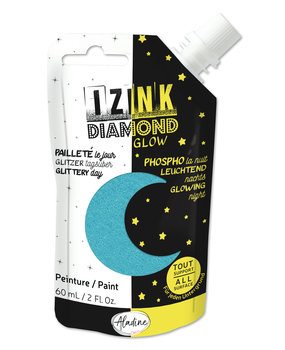 Aladine Izink Diamond Glow Paint Sky Blue (60ml) (82100) (OUTLET)