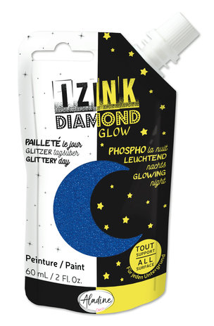 Aladine Izink Diamond Glow Paint Blue (60ml) (82095) (OUTLET)