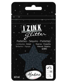 Aladine Izink Glitter Noir 2 (S/60ml) (80988) (OUTLET)