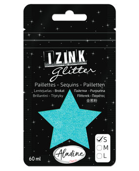 Aladine Izink Glitter Bleu Clair (S/60ml) (80983) (OUTLET)
