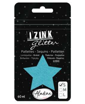 Aladine Izink Glitter Bleu Ciel (S/60ml) (80954) (OUTLET)