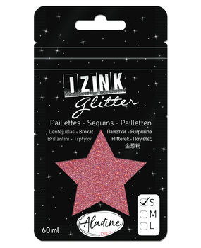 Aladine Izink Glitter Rose Fonce (S/60ml) (80987) (OUTLET)