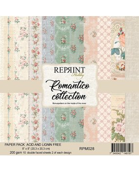 Reprint Romantico Collection 8x8 Inch Paper Pack (RPM028) (DISCONTINUED)