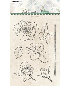 Studio Light Rose Elements Essentials Clear Stamps (JMA-ES-STAMP138) (OUTLET)