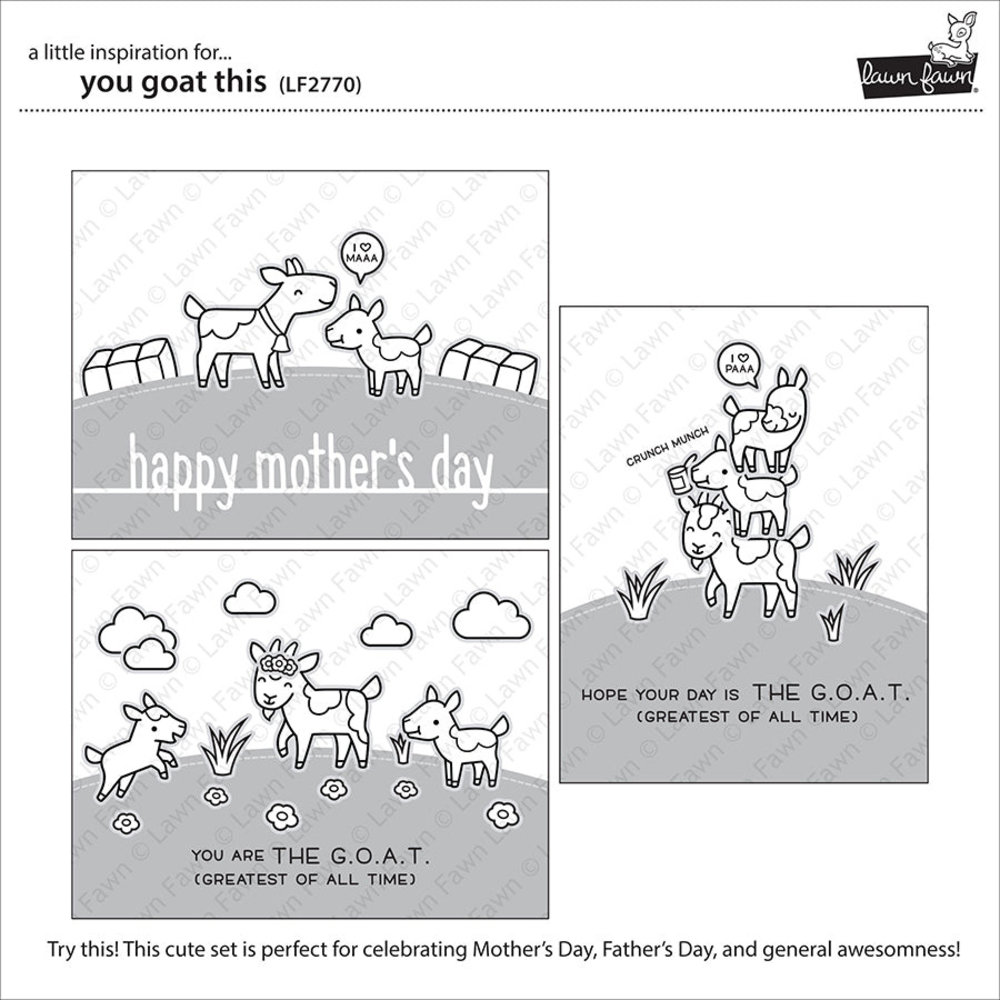 Lawn Fawn You Goat This Clear Stamps (LF2770) (DISCONTINUED)