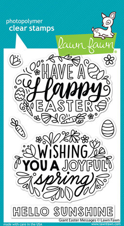 Lawn Fawn Giant Easter Messages Clear Stamps (LF2784) (OUTLET) Lawn Fawn Giant Easter Messages Clear Stamps (LF2784) (OUTLET)