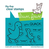 Lawn Fawn Rub-A-Dub-Dub Flip-Flop Clear Stamps (LF2776) (DISCONTINUED)
