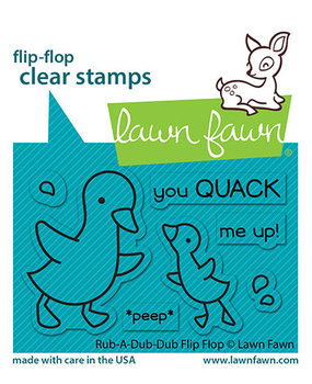 Lawn Fawn Rub-A-Dub-Dub Flip-Flop Clear Stamps (LF2776) (DISCONTINUED)