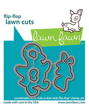 Lawn Fawn Rub-A-Dub-Dub Flip-Flop Dies (LF2777) (OUTLET)