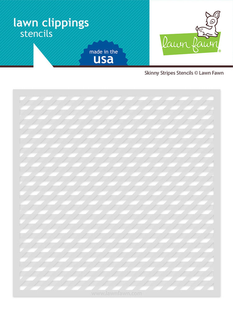 Lawn Fawn Skinny Stripes Stencils (2pcs) (LF2822) (DISCONTINUED)