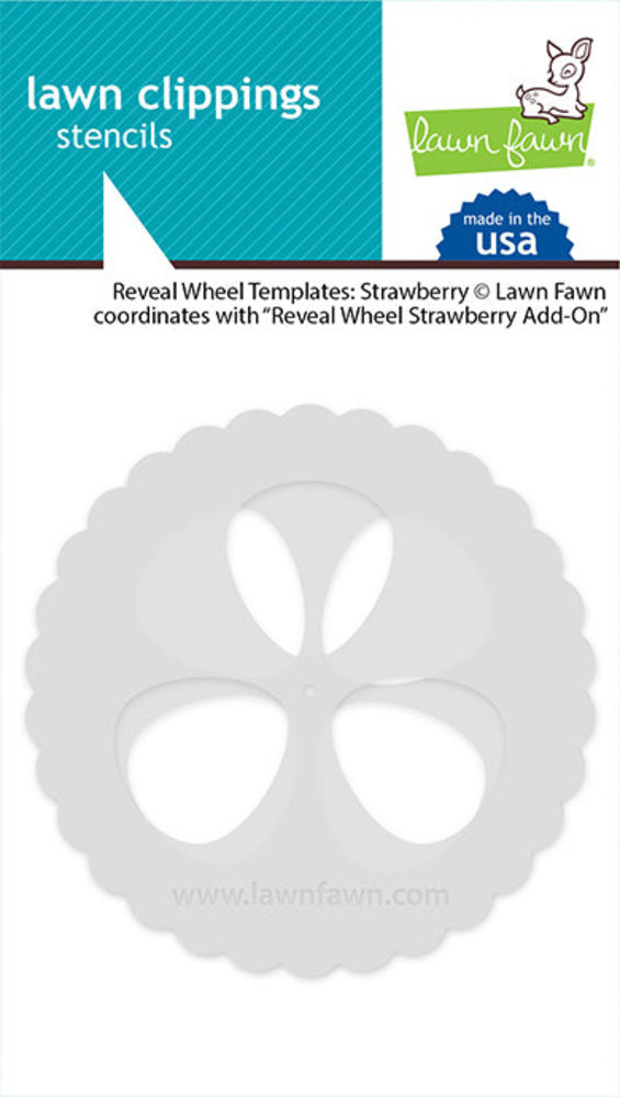 Lawn Fawn Reveal Wheel Templates: Strawberry Stencils (2pcs) (LF2817) (OUTLET) Lawn Fawn Reveal Wheel Templates: Strawberry Stencils (2pcs) (LF2817) (OUTLET)