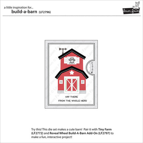 Lawn Fawn Build-a-Barn Dies (LF2796) (OUTLET) Lawn Fawn Build-a-Barn Dies (LF2796) (OUTLET)