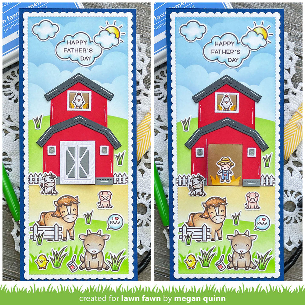 Lawn Fawn Build-a-Barn Dies (LF2796) (OUTLET) Lawn Fawn Build-a-Barn Dies (LF2796) (OUTLET)