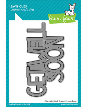 Lawn Fawn Giant Get Well Soon Dies (LF2804) (OUTLET)