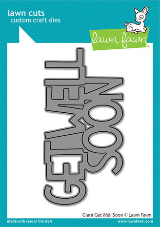 Lawn Fawn Giant Get Well Soon Dies (LF2804) (OUTLET)