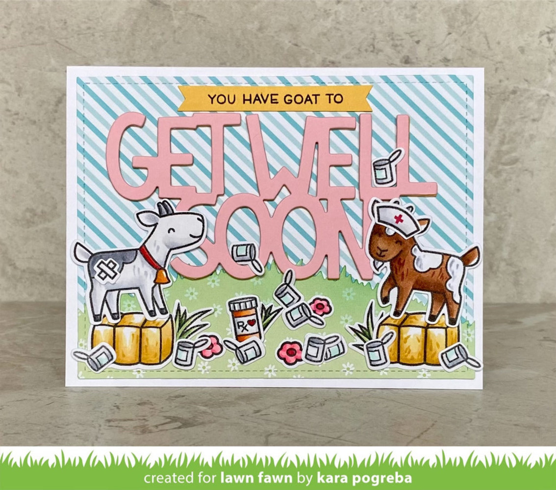 Lawn Fawn Giant Get Well Soon Dies (LF2804) (DISCONTINUED) Lawn Fawn Giant Get Well Soon Dies (LF2804) (DISCONTINUED)