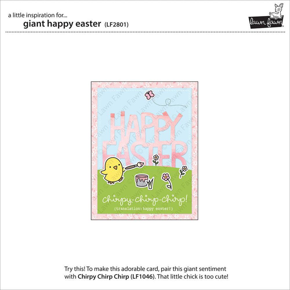 Lawn Fawn Giant Happy Easter Dies (LF2801) (DISCONTINUED)