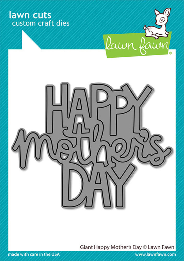 Lawn Fawn Giant Happy Mother's Day Dies (LF2803) (DISCONTINUED)