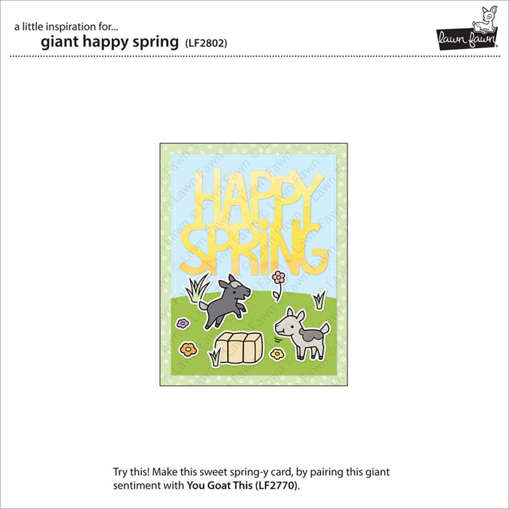 Lawn Fawn Giant Happy Spring Dies (LF2802) (OUTLET) Lawn Fawn Giant Happy Spring Dies (LF2802) (OUTLET)