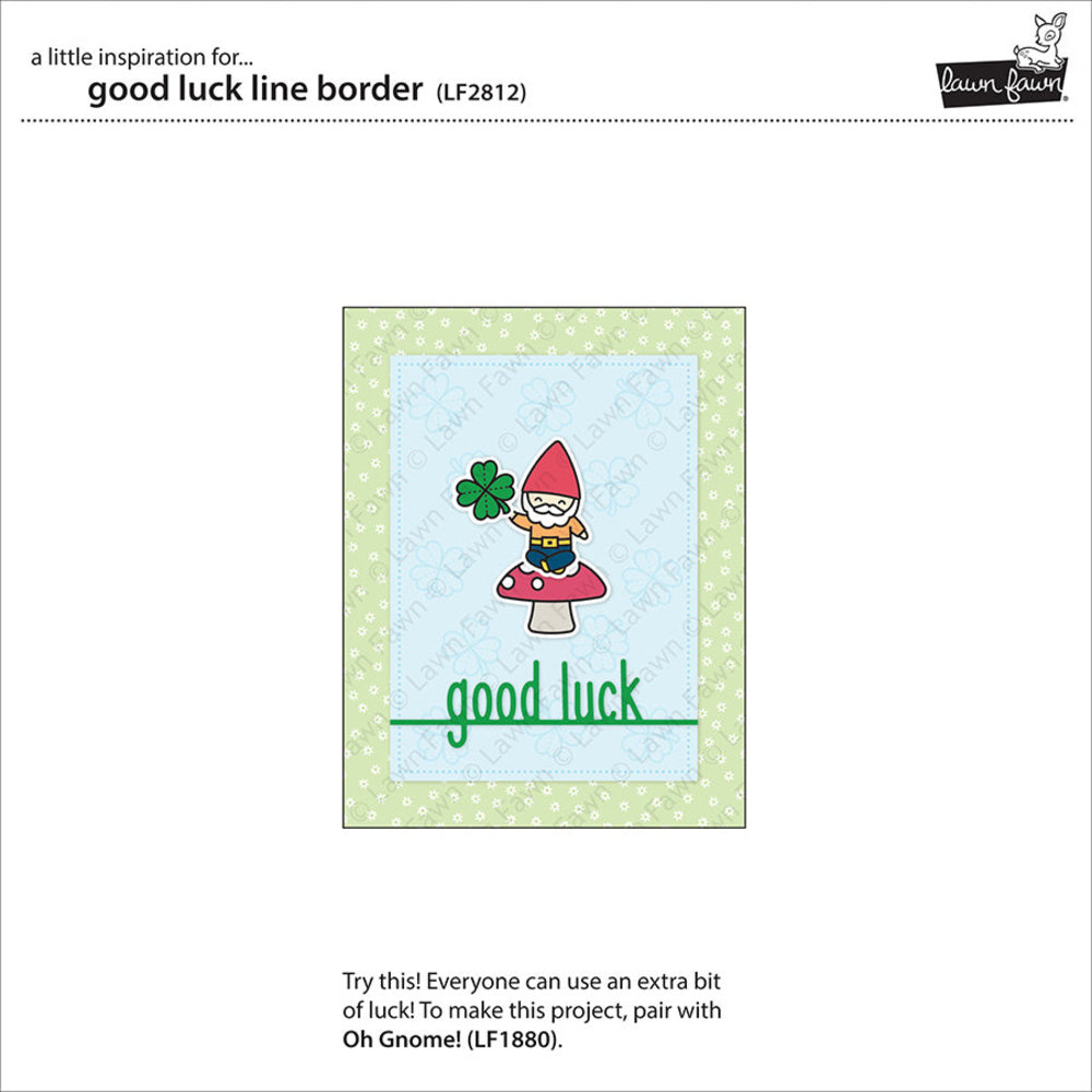 Lawn Fawn Good Luck Line Border Dies (LF2812) (OUTLET) Lawn Fawn Good Luck Line Border Dies (LF2812) (OUTLET)