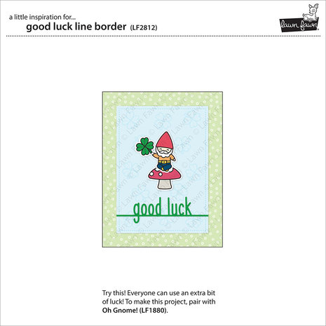 Lawn Fawn Good Luck Line Border Dies (LF2812) (OUTLET) Lawn Fawn Good Luck Line Border Dies (LF2812) (OUTLET)