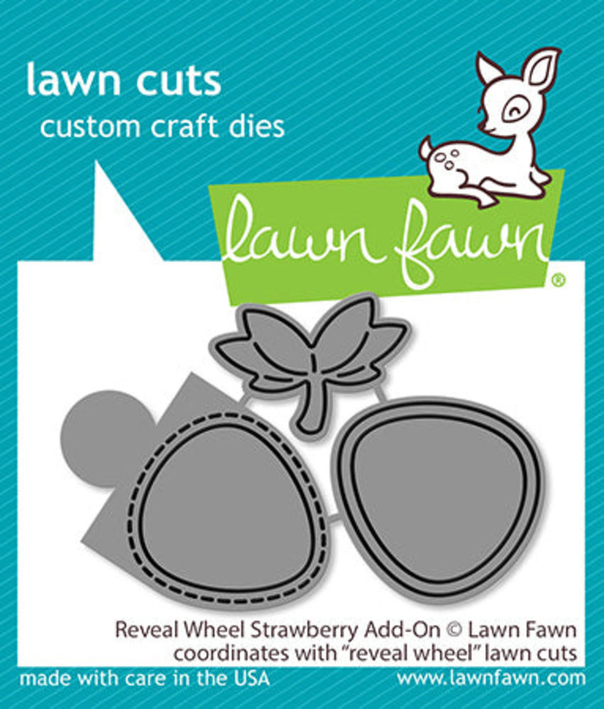 Lawn Fawn Reveal Wheel Strawberries Add-On Dies (LF2820) (OUTLET) Lawn Fawn Reveal Wheel Strawberries Add-On Dies (LF2820) (OUTLET)