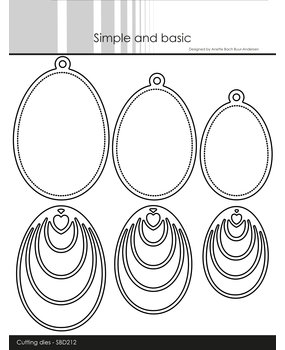 Simple and Basic Easter Eggs Cutting Dies (SBD212) (OUTLET)