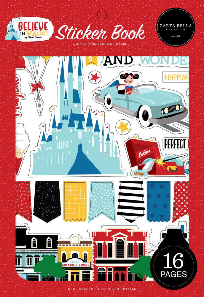 Carta Bella Believe In Magic Sticker Book (CBBIM148029) (OUTLET)