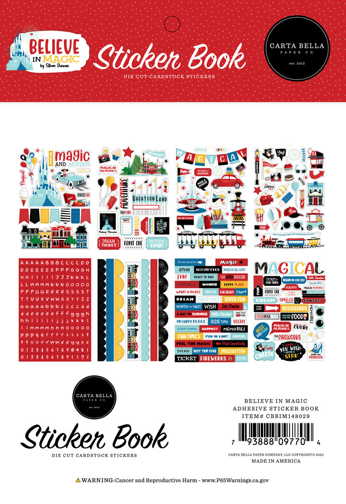Carta Bella Believe In Magic Sticker Book (CBBIM148029) (OUTLET)