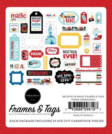 Carta Bella Believe In Magic Frames & Tags (CBBIM148025) (DISCONTINUED)