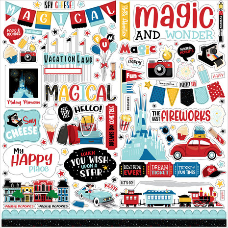 Carta Bella Believe In Magic 12x12 Inch Element Sticker (CBBIM148014) (OUTLET)