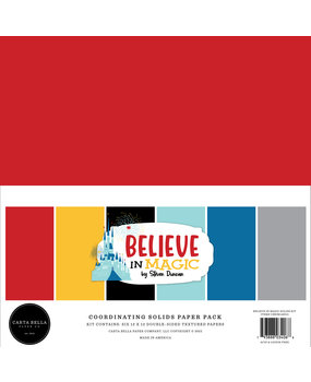 Carta Bella Believe In Magic 12x12 Inch Coordinating Solids Paper Pack (CBBIM148015) (OUTLET)