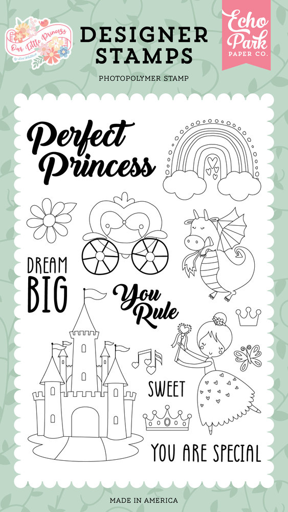 Echo Park Perfect Princess Clear Stamps (OLP271044) (DISCONTINUED) Echo Park Perfect Princess Clear Stamps (OLP271044) (DISCONTINUED)