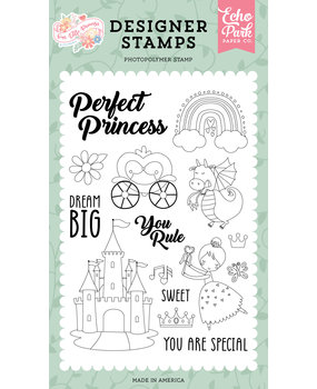 Echo Park Perfect Princess Clear Stamps (OLP271044) (DISCONTINUED) Echo Park Perfect Princess Clear Stamps (OLP271044) (DISCONTINUED)