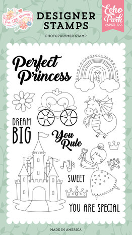 Echo Park Perfect Princess Clear Stamps (OLP271044) (DISCONTINUED) Echo Park Perfect Princess Clear Stamps (OLP271044) (DISCONTINUED)