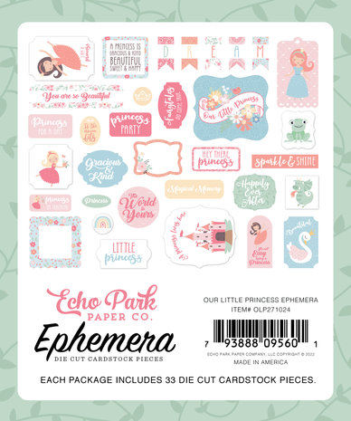Echo Park Our Little Princess Ephemera (OLP271024) (OUTLET) Echo Park Our Little Princess Ephemera (OLP271024) (OUTLET)