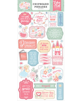 Echo Park Our Little Princess Chipboard Phrases (OLP271022) (DISCONTINUED) Echo Park Our Little Princess Chipboard Phrases (OLP271022) (DISCONTINUED)