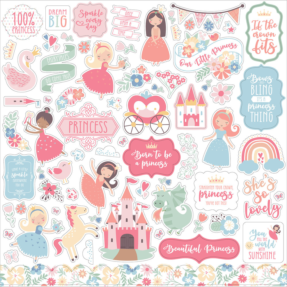 Echo Park Our Little Princess 12x12 Inch Collection Kit (OLP271016) (DISCONTINUED) Echo Park Our Little Princess 12x12 Inch Collection Kit (OLP271016) (DISCONTINUED)