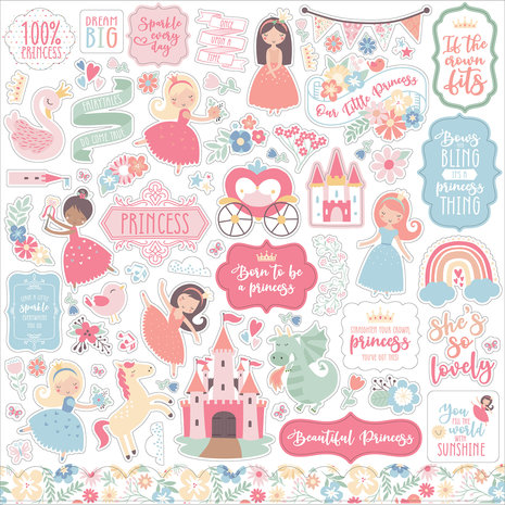 Echo Park Our Little Princess 12x12 Inch Collection Kit (OLP271016) (DISCONTINUED) Echo Park Our Little Princess 12x12 Inch Collection Kit (OLP271016) (DISCONTINUED)