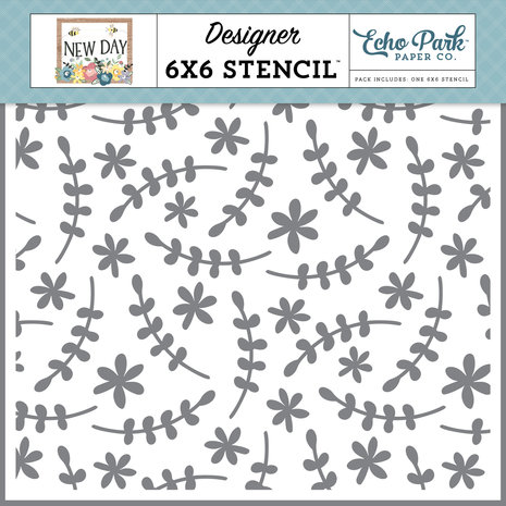 Echo Park Springtime Florals Stencil (ND267034) (DISCONTINUED) Echo Park Springtime Florals Stencil (ND267034) (DISCONTINUED)