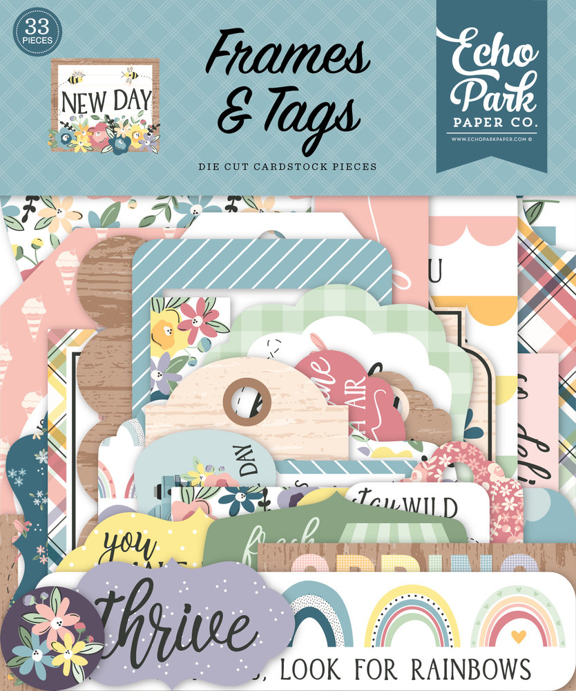 Echo Park New Day Frames & Tags (ND267025) (DISCONTINUED)